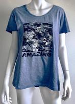CITY LIFE Nieuw blauw shirt met  camouflage  print maat 42, City Life, Maat 42/44 (L), Nieuw, Korte mouw