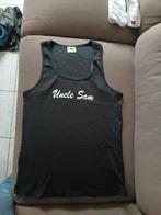 uncle sam Heren hemd mt L, Kleding | Heren, Ophalen of Verzenden, Zo goed als nieuw, Maat 52/54 (L), Zwart