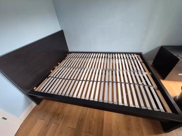 MALM IKEA tweepersoons bed en lattebodem