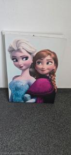 2x Frozen Schilderij Elsa en Anna, Ophalen, Minder dan 50 cm, Zo goed als nieuw, Schilderij