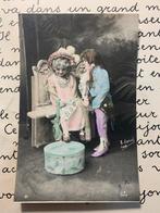 Verkleedpartij - meisje met lang haar, Ophalen of Verzenden, Voor 1920, Ongelopen, Kinderen