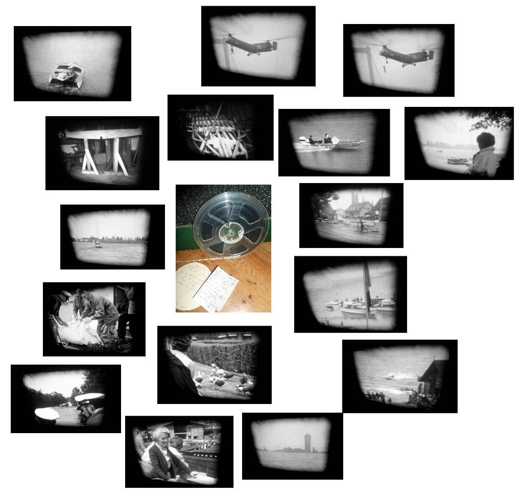 8mm film amateur Speedboot bouw+wedstrijden 1961 N8 120mt, Ophalen of Verzenden, 8mm film