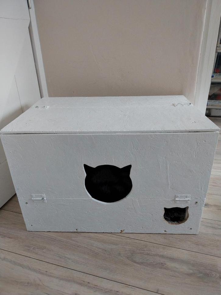 Houten werpkist nest mand wit, Dieren en Toebehoren, Hondenmanden, Overige, Ophalen