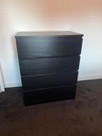 Ikea Malm ladekast zwart, Ophalen, Overige materialen, Gebruikt, 100 tot 150 cm