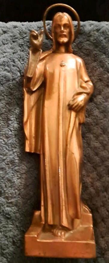 Bronzen Jezusbeeldje, Antiek en Kunst, Antiek | Religie, Ophalen of Verzenden