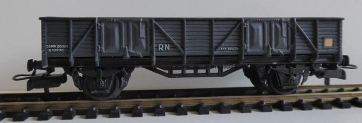 Electrotren – grijze open goederen wagen - uniek exemplaar, Hobby en Vrije tijd, Modeltreinen | H0, Zo goed als nieuw, Wagon, Gelijkstroom