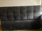 Hoofdbord (boxspring) antraciet, Ophalen, Tweepersoons, Overige maten, 200 cm