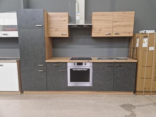 Keuken Delina Lengte 270 cm, Huis en Inrichting, Keuken | Complete keukens, Nieuw, Enkelwandige keuken, Bruin, Overige materialen