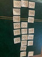 Belgische postzegels met verschillende stempels, Postzegels en Munten, Ophalen of Verzenden, Gestempeld