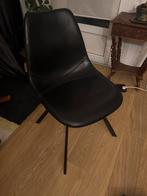 Twee Zwarte Dutch Bone Eetkamerstoelen, Huis en Inrichting, Stoelen, Ophalen, Gebruikt, Twee, Zwart