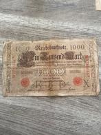 Reichbanknote 1000 Mark 1910, Postzegels en Munten, Ophalen of Verzenden