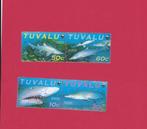 Haaien Tuvalu bedreigde diersoorten 2000 wwf wnf, Postzegels en Munten, Ophalen of Verzenden, Postfris, Dier of Natuur