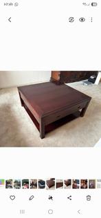 Kersenhouten salontafel 1x1mtr, Huis en Inrichting, Ophalen, 100 tot 150 cm, Klassiek, Vierkant