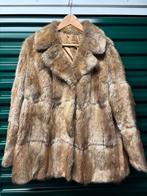 Werkelijk prachtige konijnenbontjas, super zacht, Bruin, Verzenden, Maat 42/44 (L), Zo goed als nieuw