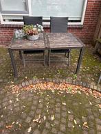 Tuinset - Tafel en 2 stoelen, Tuin en Terras, Gebruikt, Eettafel, Tuinset, Hout