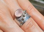 Vanoli 925 zilveren design ring met rozenkwarts maat 18, Daiva1973@hotmail.com, 18 tot 19, Vanoli, Amsterdam