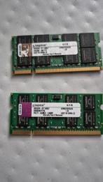 Kingston 2x2GB Laptop Geheugen DDR2, Computers en Software, RAM geheugen, Gebruikt, Ophalen of Verzenden, DDR2, 2 GB