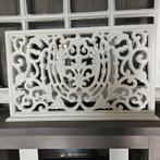 wit brocante barok print raam scherm 65 cm breed 39 cm hoog, Ophalen of Verzenden, Zo goed als nieuw