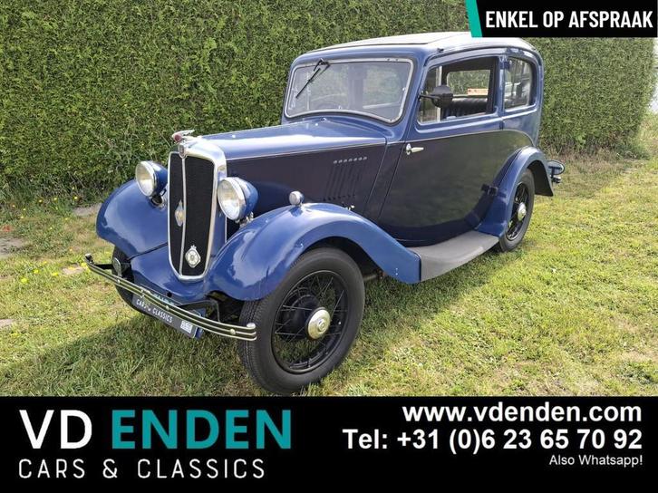 Morris Eight Saloon - 1935, Auto's, Oldtimers, Te koop, Lederen bekleding, Overige merken, Benzine, Sedan, Handgeschakeld, Geïmporteerd