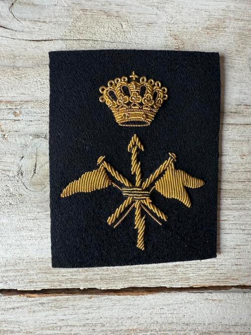 Marine embleem Seiner Kroon, Verzamelen, Militaria | Algemeen, Marine, Embleem of Badge, Nederland, Verzenden