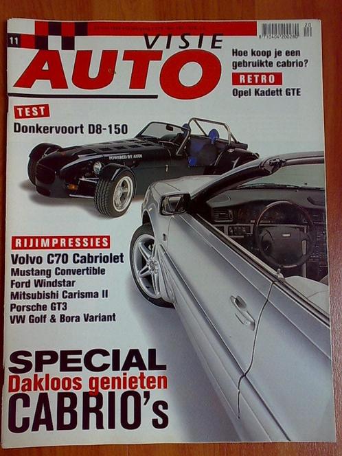 AutoVisie: Donkervoort D8-150, Opel Kadett GT/E Coupe (C1), Boeken, Auto's | Folders en Tijdschriften, Gelezen, Algemeen, Ophalen of Verzenden