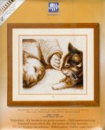 Cado vervaco borduurpakket meisje met kitten, Ophalen of Verzenden, Nieuw, Handborduren, Borduurpakket