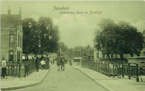 (386-181-005) Zaandam Wilhelminasluis en Zuiddijk, Verzamelen, Ansichtkaarten | Nederland, Noord-Holland, Verzenden