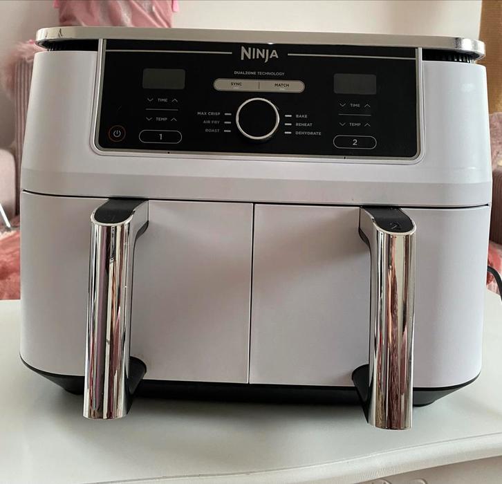 Ninja Airfryer Dubbele Zone, Witgoed en Apparatuur, Airfryers, Gebruikt, Airfryer, 1000 t/m 1499 gram, Ophalen