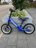 Strider loopfiets blauw met nieuwe banden/velgen, Kinderen en Baby's, Speelgoed | Buiten | Voertuigen en Loopfietsen, Ophalen