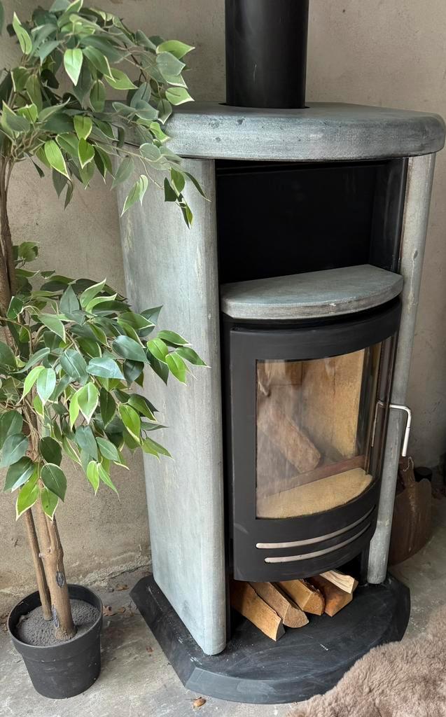 Unieke luxe 🔥GKT Lillehammer🔥 speksteen design houtkachel, Huis en Inrichting, Kachels, Zo goed als nieuw, Vrijstaand, Houtkachel