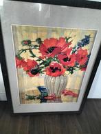 Anna Gasteiger Litho - Bloemen in Vaas, Antiek en Kunst, Ophalen