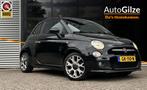 Fiat 500C 0.9 TwinAir 500S l Airco l Lichtmetaal l Half Lede, Euro 5, Gebruikt, Zwart, Bedrijf