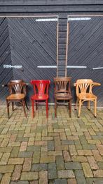 thonet vintage houten bentwood café stoelen, keukenstoel, Huis en Inrichting, Vijf, Zes of meer stoelen, Gebruikt, Bruin, Ophalen