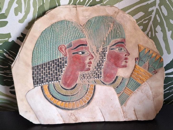 🫱🏻‍🫲🏾Egyptische Plaquette, Antiek en Kunst, Kunst | Niet-Westerse kunst, Ophalen of Verzenden