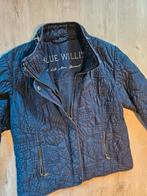 Mooie doorgestikte jas van Blue Willi's. Maat 44, Blauw, Blue Willi's, Maat 42/44 (L), Ophalen of Verzenden
