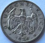 Duitsland zilveren twee mark 1926G, Ophalen of Verzenden, Duitsland, Losse munt, Zilver