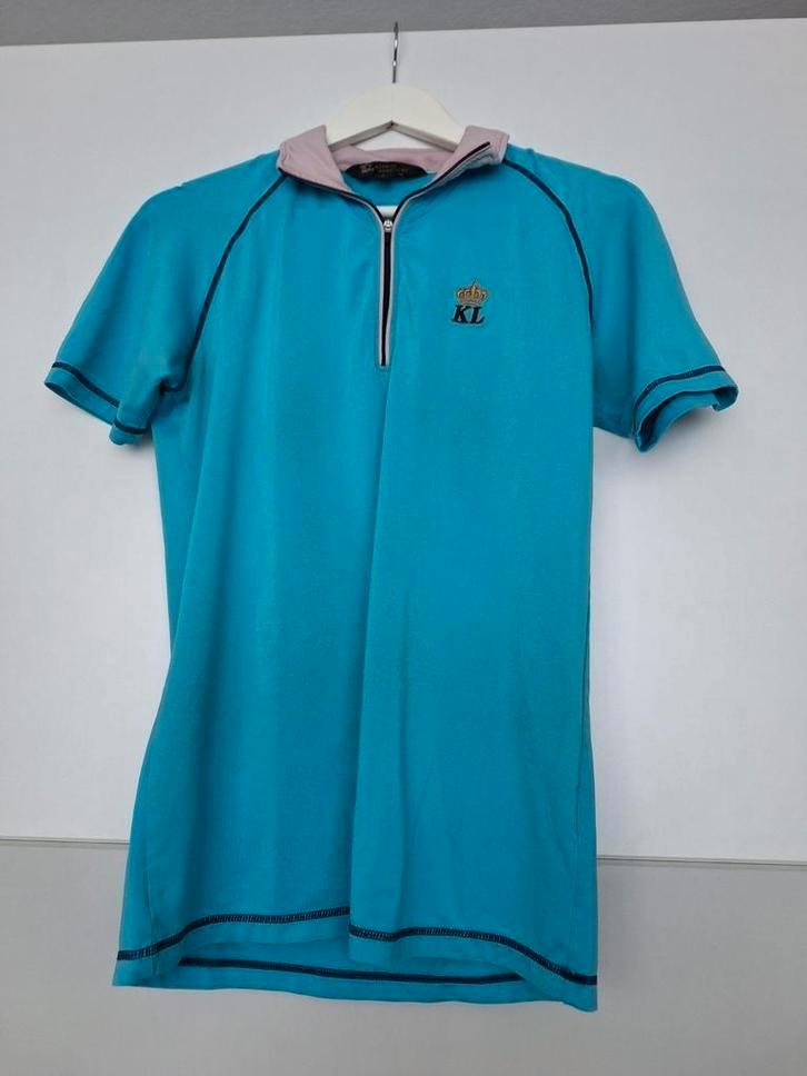 Kingsland baselayer shirt L lichtblauw zgan, Dieren en Toebehoren, Paardrijkleding, Zo goed als nieuw, Dames, Bovenkleding, Dressuur