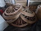 Oude Antieke Wagenwielen Karrewielen - Decoratie/DIY, Ophalen