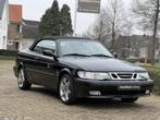 Saab 9-3 Cabrio 2.0 Turbo S|Zwart-Zwart|Leder|Automaat, Auto's, Saab, Gebruikt, Zwart, 4 cilinders, Cabriolet