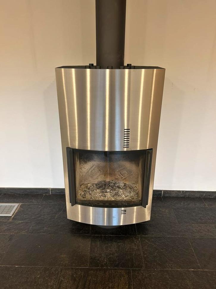 Houtkachel  Harrie Leenders, Huis en Inrichting, Haarden, Zo goed als nieuw, Houthaard, Ophalen of Verzenden