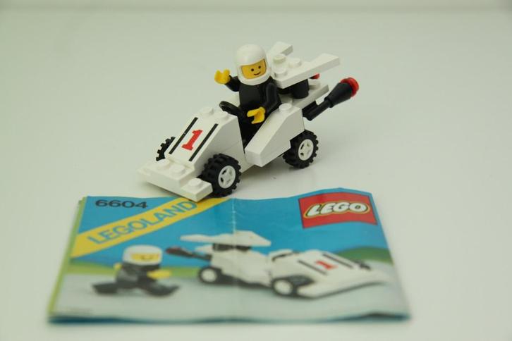 Lego legoland vintage serie, de mini racer, set nr. 6604, Kinderen en Baby's, Speelgoed | Duplo en Lego, Zo goed als nieuw, Lego