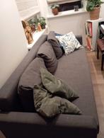 Gratis! Grijze Bedbank - Gebruikt, Ophalen, Gebruikt, Tweepersoons, 75 tot 100 cm