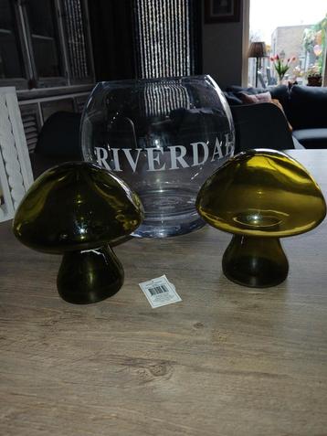 Riverdale windlicht & Riviera Maison paddestoelen beschikbaar voor biedingen