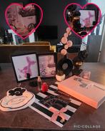 Set roze zwart.  Nieuw jaar, nieuwe wc! Toiletartikelen, Ophalen of Verzenden, Nieuw