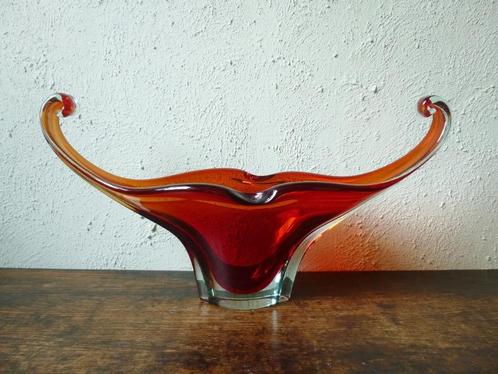 Venetiaans Murano schaal kristalglas glas object vintage, Antiek en Kunst, Kunst | Designobjecten, Ophalen of Verzenden