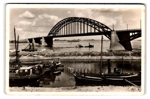 Nijmegen, Verkeersbrug, Verzamelen, Ansichtkaarten | Nederland, Gelopen, Gelderland, 1940 tot 1960, Verzenden