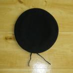 NIEUWE zwarte Retro baret uit de jaren 80, Ø 19 cm., Ophalen of Verzenden, Nieuw, Maat 52/54 (L), Muts