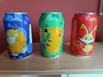 3 superleuke Pokémon frisdrankblikjes (wel leeg), Ophalen of Verzenden