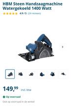 HBM Steen Handzaagmachine watergekoeld 1400 watt, Ophalen, Overige typen, Zo goed als nieuw, 30 tot 70 mm