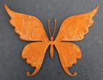 Muurvlinder, wanddecoratie, Vlinder, roestig metaal, stoer, Tuin en Terras, Robanjer, Nieuw, Ophalen of Verzenden, Harmelen